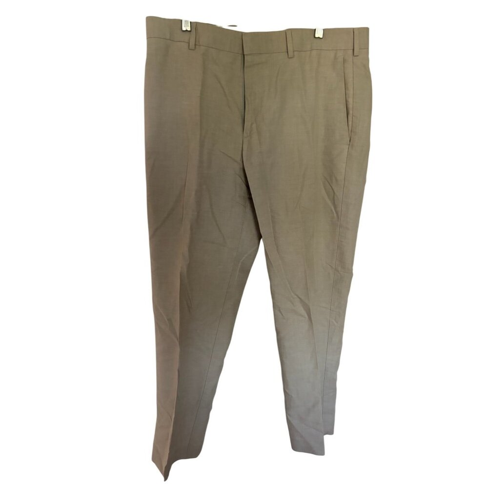 Cubavera Mens Beige Linen-Blend Pants Size 34x30